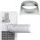 Air Conditioner Exhaust Hose Interface, Portable Home Mobile Body Fitting Connector, Square 15cm 5