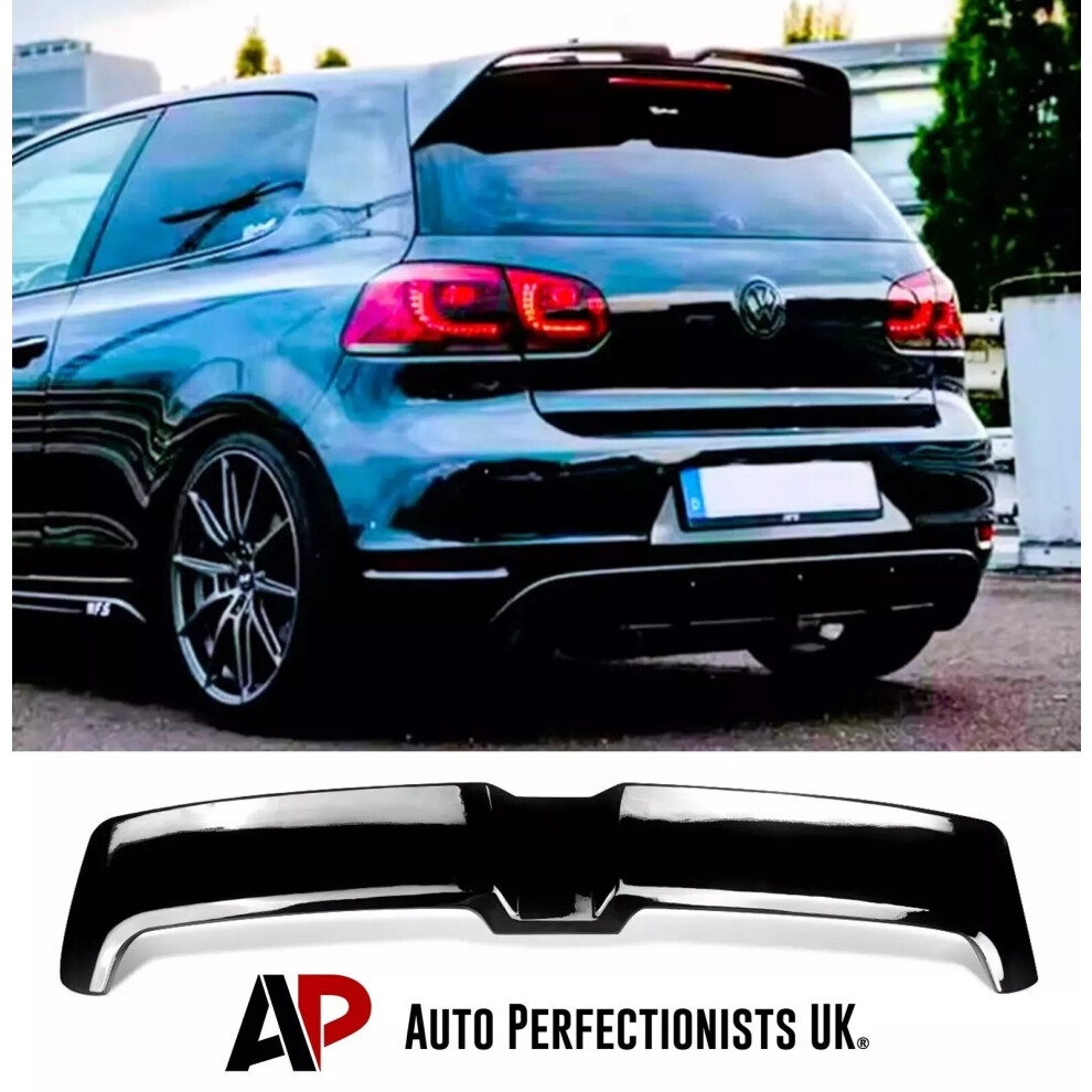 For Vw Golf Mk6 Gtd Gti R20 Ot Style Rear Spoiler Boot Lip Wing Black 5061072662409