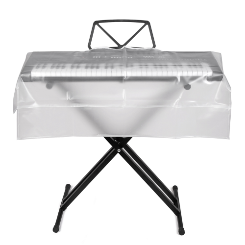 Capa protetora contra poeira para piano eletrônico, 88 teclas, transparente, à prova d'água, digital 2