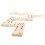 Hey Play 80-WD0013 stort Trä Domino Set 3