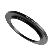 WIIYE 49mm auf 62mm Step-Up Ring Adapter, 49mm auf 62mm Filterring, für alle Marken UV ND CPL Metall