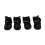 Bottes de pluie imperméables en caoutchouc pour chien, noires, taille S 6
