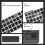 Adesivo de teclado árabe inglês com letras brancas, decalque preto para laptop e PC 4