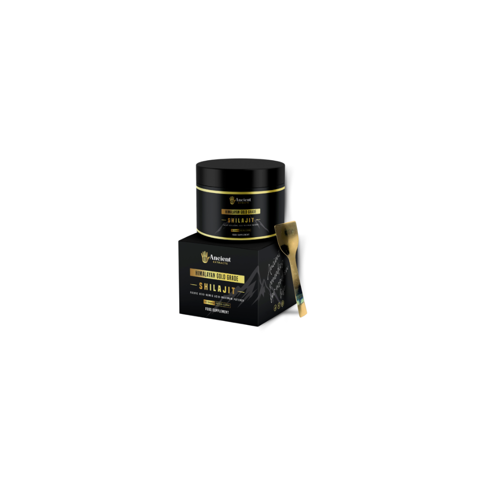 Ancient Extracts Purified Himalayan Shilajit Resin 50g - Lab Certified