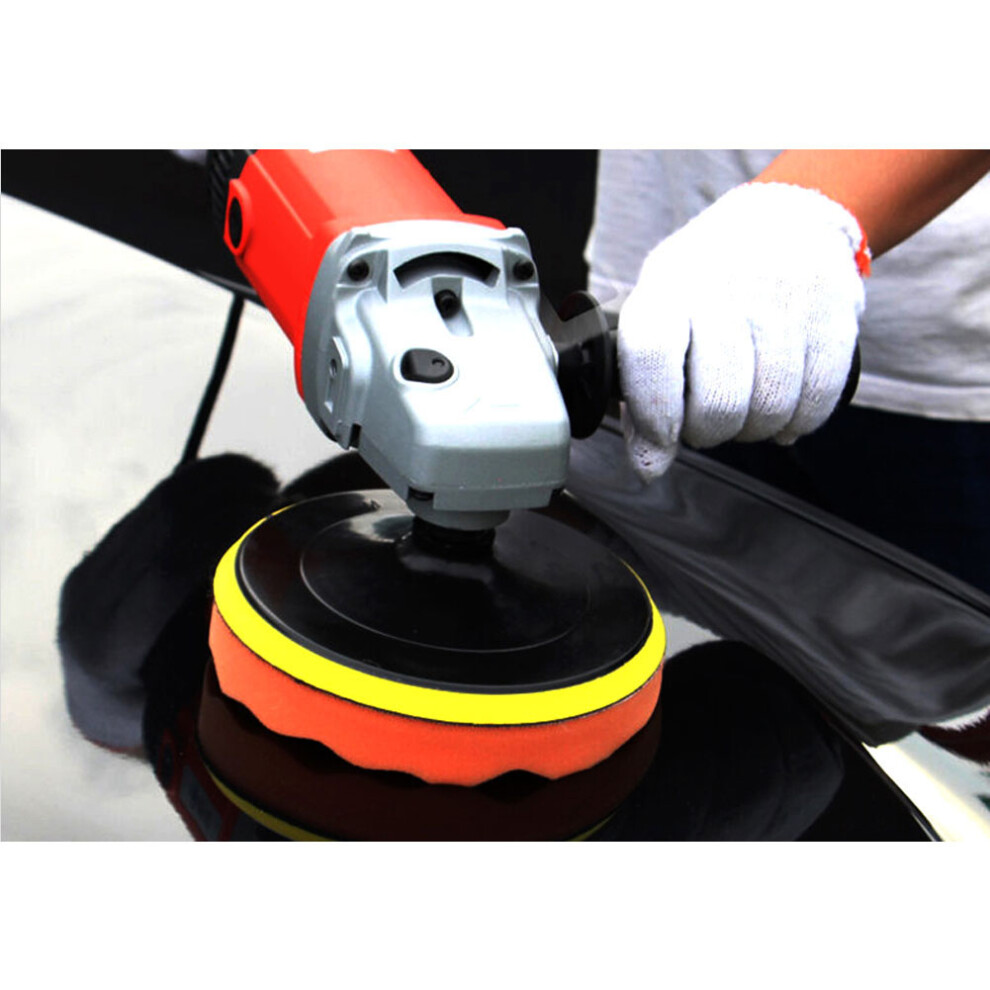 6Pcs 4" High Gross Polisher Buffer Pad Set M10 Drill Adapter Car Polishing Wax 9431324455596
