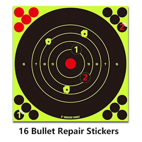 100pcs fluorescent green target stickers bow and stickers 2
