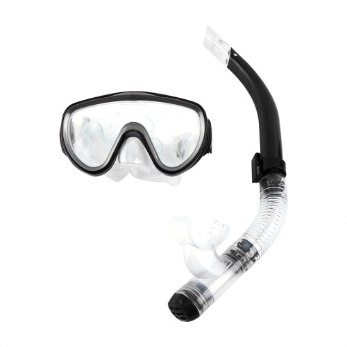 Pro Schnorchel-Set Schwarz 2-teilige Maske 16,1 x 9,5 cm 1