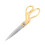 Stainless Steel Tailor Sewing Scissors Sharp Blade Tailoring Scissors Gold Color Handle 7