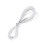 10 m 4 mm elastische Bungee Seil Schockkordel weiß 12
