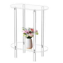 Sofa Tisch Seite Transparent Tee Tische Tisch Acryl Lagerschrank
