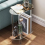 Sofa Table Side Transparent Tea Tables Table Acrylic Storage Cabinet 3