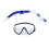 BlueTemperedMask16.1x9.5cmSchnorchel37.5x3.3cm2pcs 5