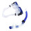 BlueTemperedMask16.1x9.5cmSchnorchel37.5x3.3cm2pcs 10