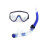 BlueTemperedMask16.1x9.5cmSchnorchel37.5x3.3cm2pcs 7