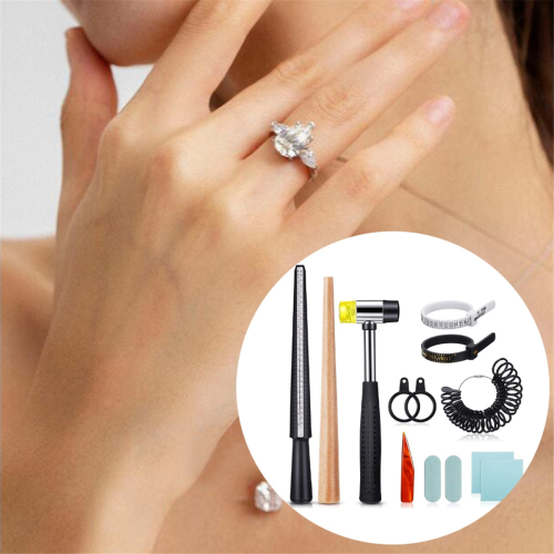 Ringgrößen-Messwerkzeuggürtel, 11-teiliges Ringdorn-Set 2