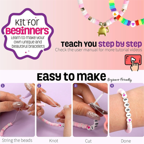 Armband-Bastelset aus Tonperlen für Anfänger 2