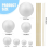 Planet Model Crafts 28 Mixed Sized Polystyrene Spheres Balls 2