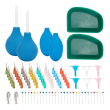 65 Piece Pottery Tools Ceramic Precision Tip Applicator Bottles