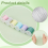 300 Yards 0.8mm Nylon String for Bracelets, 6 Colors Braided Thread 2