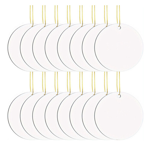 16 Stück Metall-Sublimationsornament-Rohlinge