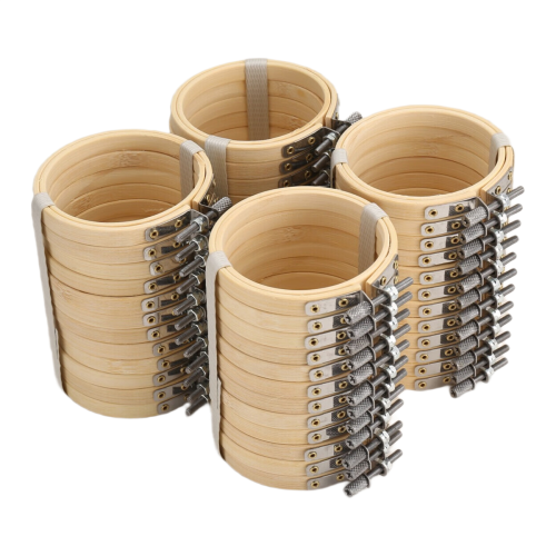 3 Zoll Stickrahmen Mini Stickrahmen Bambus Rundrahmen 8cm 1
