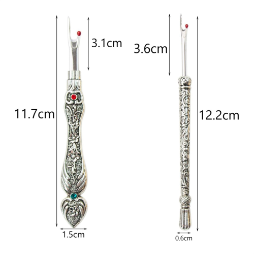 Seam Rippers for Sewing Crafting Removing Hems & Seams (2Pcs Silver) 1