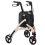 Homcom HOMCOM Lightweight Aluminium 3-Wheel Rollator with Adjustable Handle Storage Bag 6