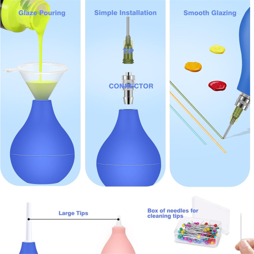 Ceramic Precision Applicator,Ceramic Glaze Squeeze Bottle Tools 1
