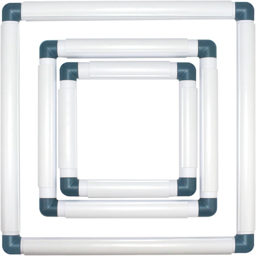 3er-Pack Stickrahmen zum Quilten, Blau