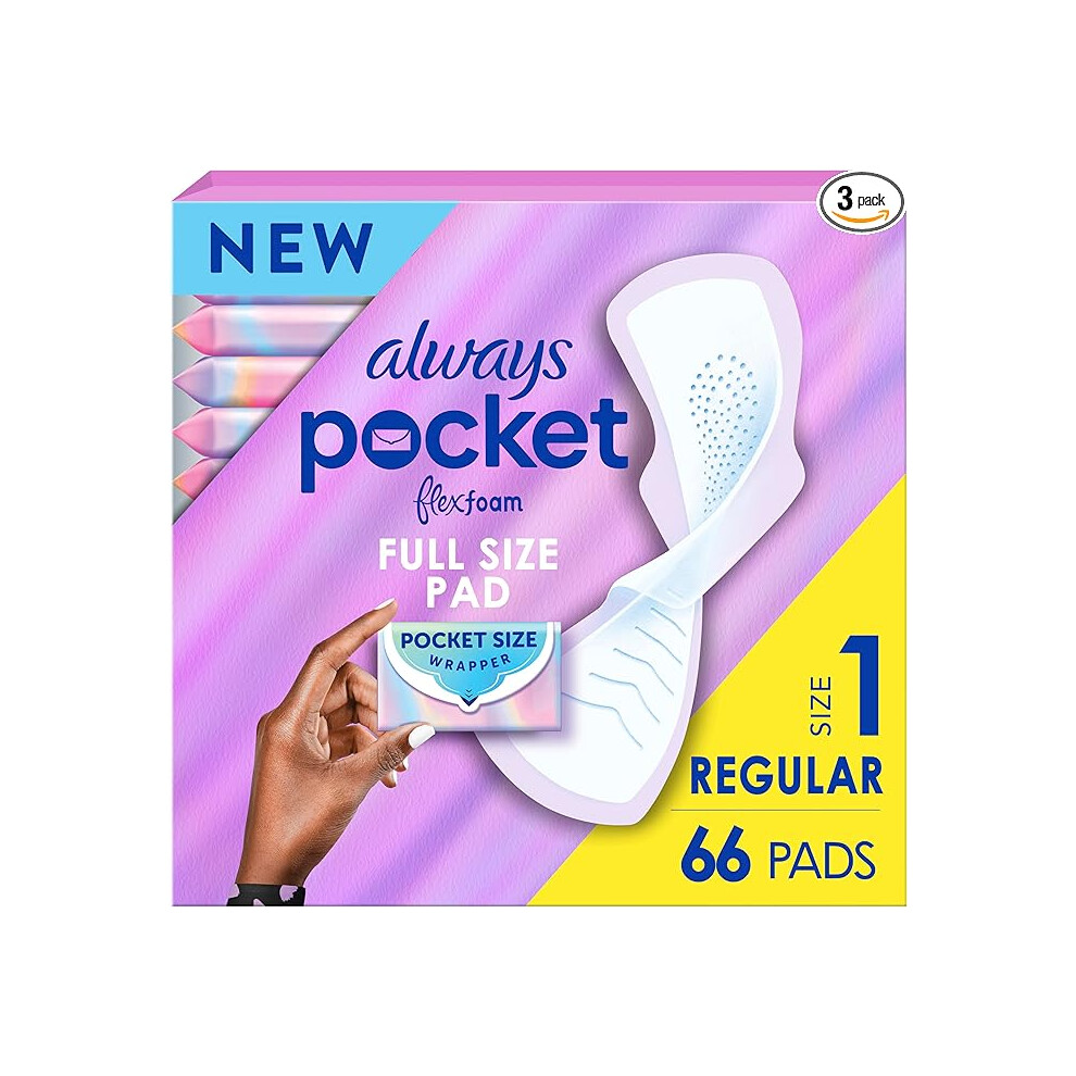 Always Pocket Feminine Pads with FlexFoam