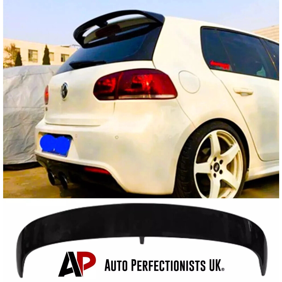 For Vw Golf Mk6 Tsi Tdi 'Gti R R20 Style' Rear Roof Spoiler Lip Wing Kit 5061072666193