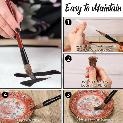 Set di 48 pennelli per calligrafia cinese e pennelli per acquerello sfusi 2