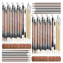 48-teiliges chinesisches Kalligraphie-Pinselset, Aquarellpinsel in Großpackung