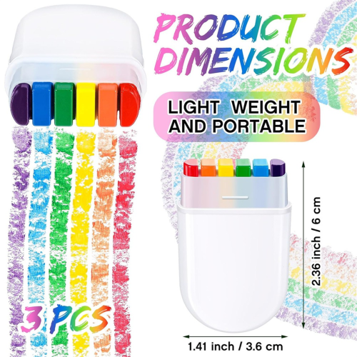 Face Body Paint Kit Rainbow Makeup Stick for Celebrations A 1