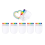 Face Body Paint Kit Rainbow Makeup Stick for Celebrations A 1