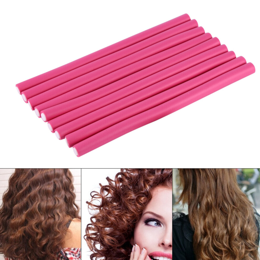 10Pcs/Set Soft Hair Curler Roller Curl Hair Bendy Rollers Magic Hair Curlers Tool Styling
