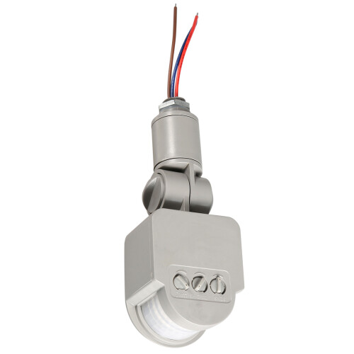 LED Outdoor  180 Degree Infrared PIR Motion Sensor Detector Wall Light Switch Gray 2