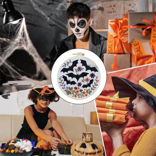 Unfertige Halloween-Serie, - Tasche, Sticktasche B 2