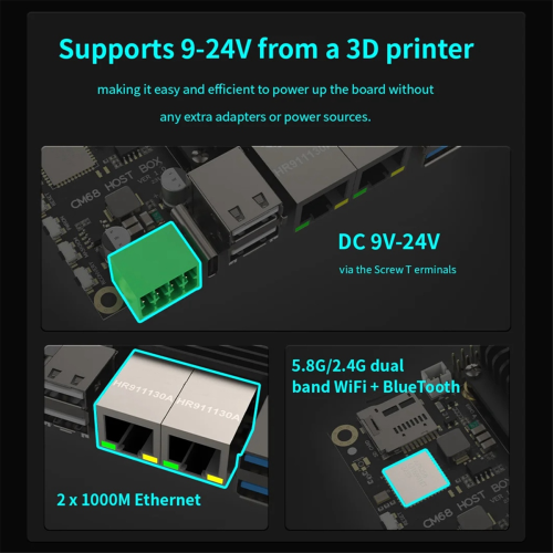 CM68 Host Box e CM68 Core Board - A55 CANBus per Klipper 2