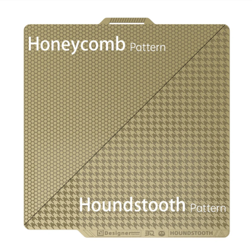 Dual-Textured 3D Printing Build Plate Honeycomb & Houndstooth 2