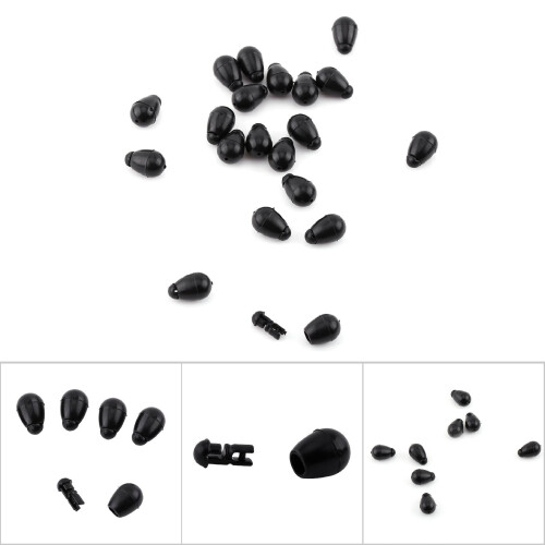 20pcs  Black Carp Fishing Method Feeder Quick Change Beads Terminal Tackle(11mm) 2