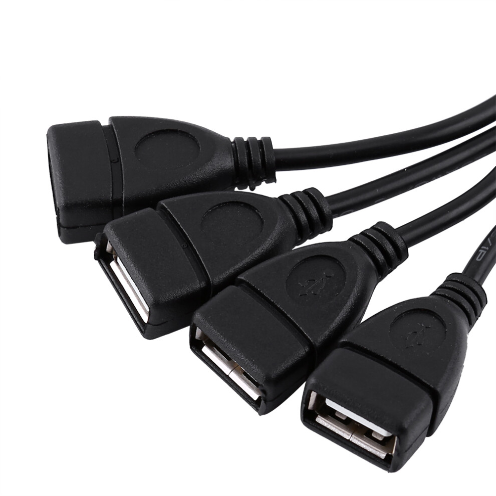 4 Ports Usb 2.0 To Rj45 Hub Ethernet Extension Extender Network Adapter Cable Cord 7661324458873