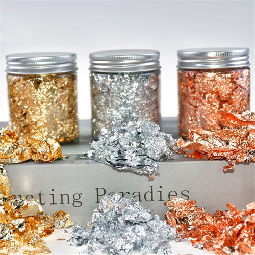 Imitation Silver Foil, Suitable for DIY Nail Art, Candle Mold Making 2