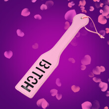Couple Spank Paddle Submissive Fetish SM Game Flogger Beat Whip Sex Toy (XOXO Pink)