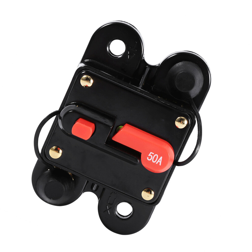 50Amp -100Amp Circuit Breaker Reset Fuseholder Car Boat Fuse Holder Waterproof 12-24V New 50A 8411324459658