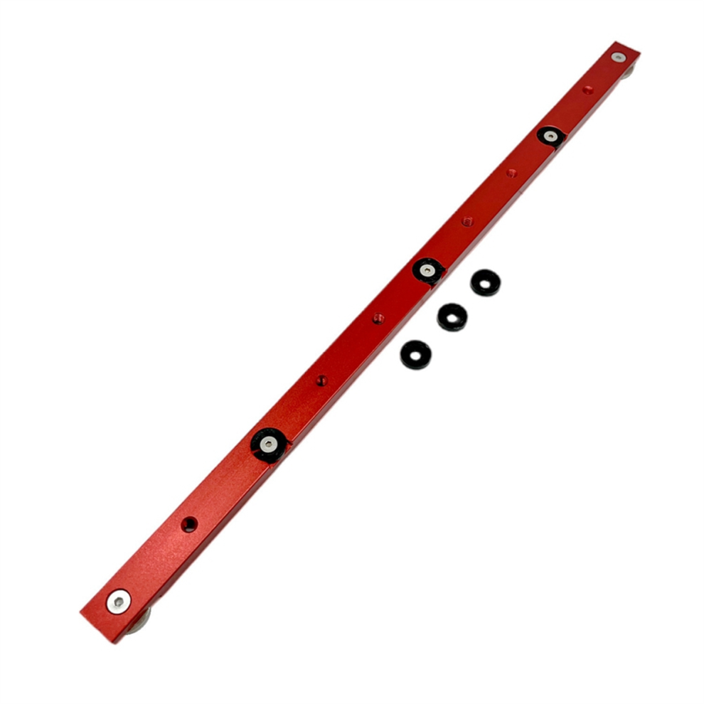 Woodworking T-Track Slider Limitable Miter Bar Rail Slider Red 4853862869409