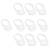 10 Pcs Button Silicone Ring Pacifier Holder Mannequin Clip Adapter Transparent 3