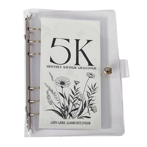 12-Month Envelopes Money Saving Challenge Binder, 5K