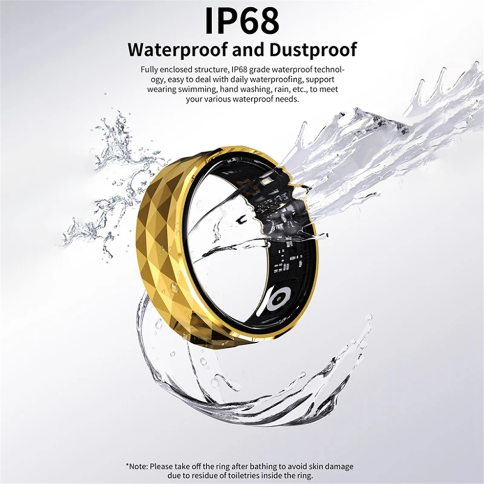 Photos - Other Trainers R12M Smart Ring Fitness Ring IP68 Sleep Monitor 20 19.8mm Silver