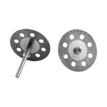 10pcs Rotary Tool 30mm 8 Holes Diamond Circular Saw Blades Cutting Wheel Discs 2 Mandrel